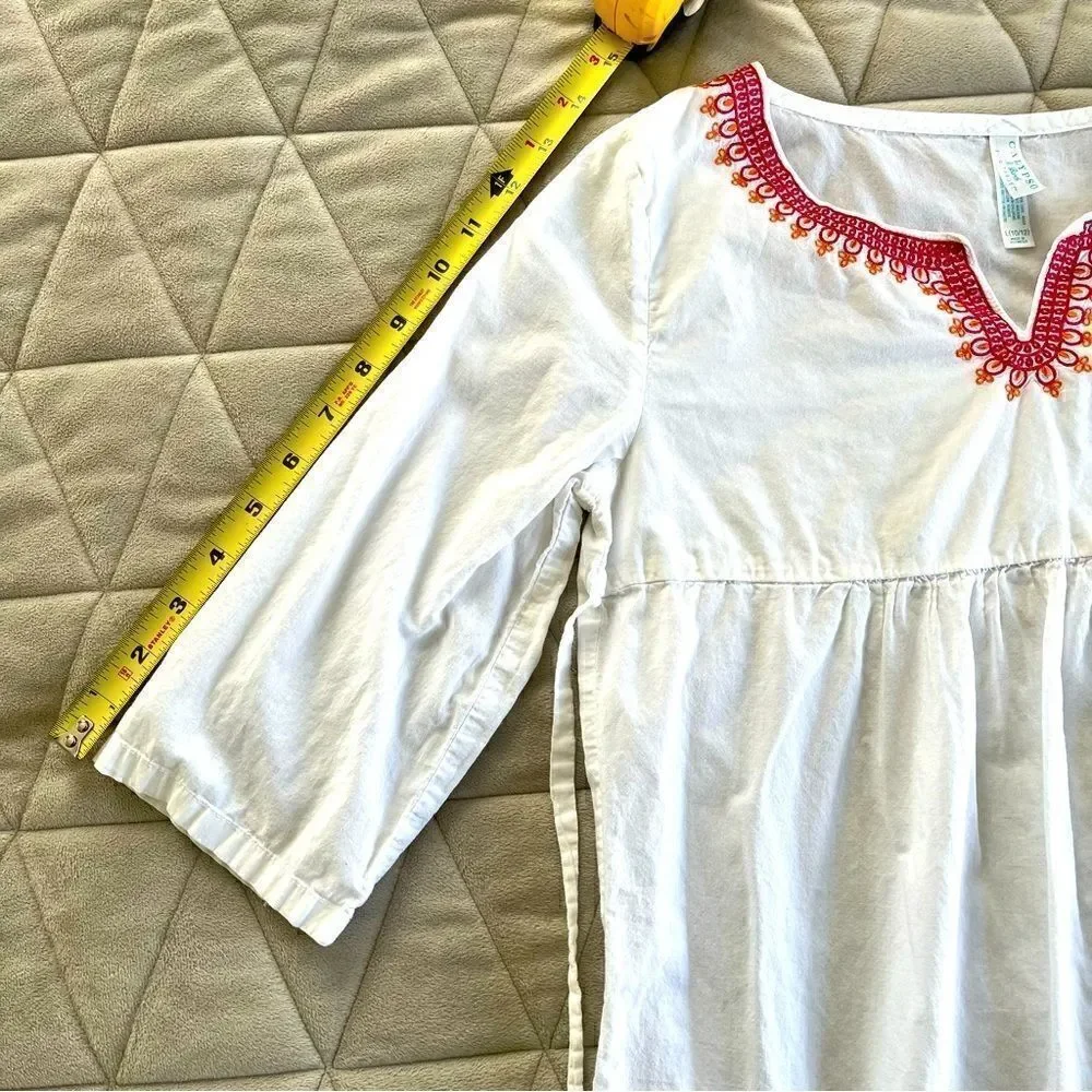 Calypso St. Barth for Target Girls Embroidered Collar Swim Coverup Top / Dress
